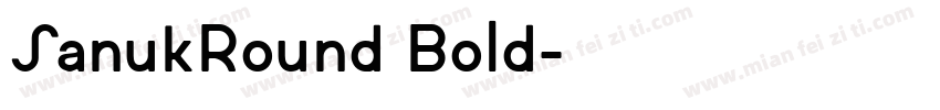 SanukRound Bold字体转换